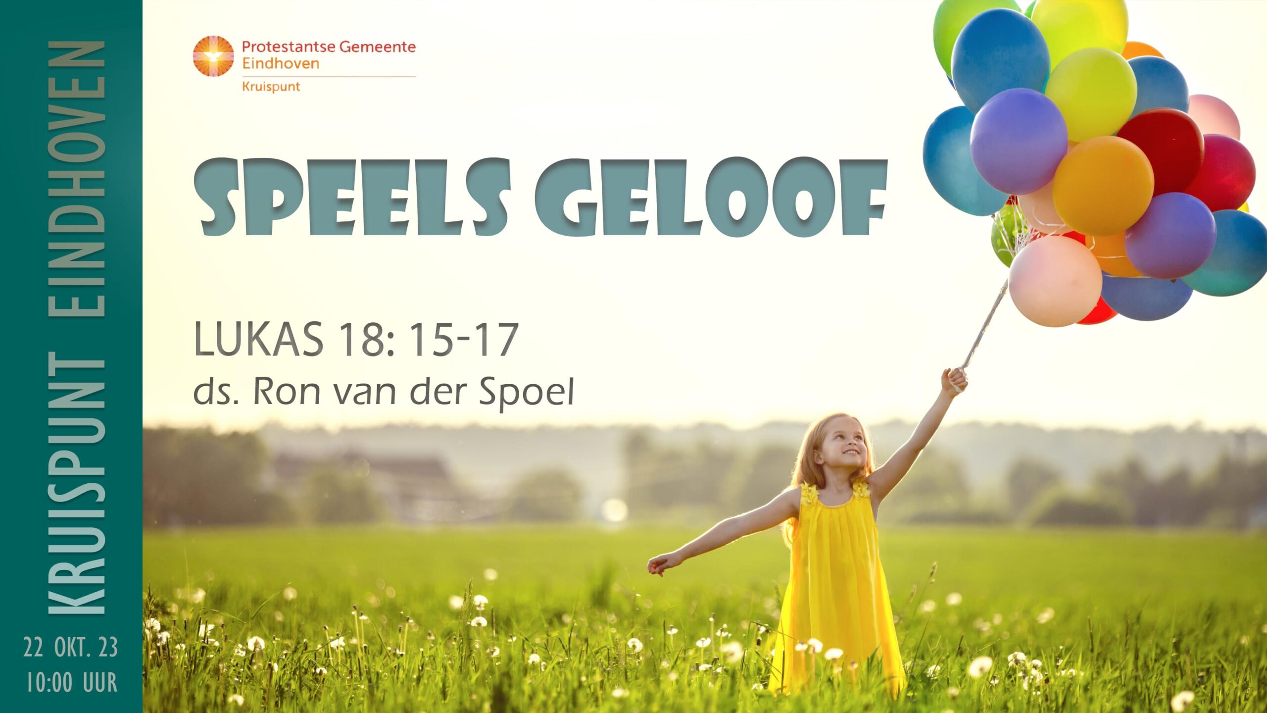 Kerkdienst op 22 oktober 2023 - 10:00 uur. Speels geloof.