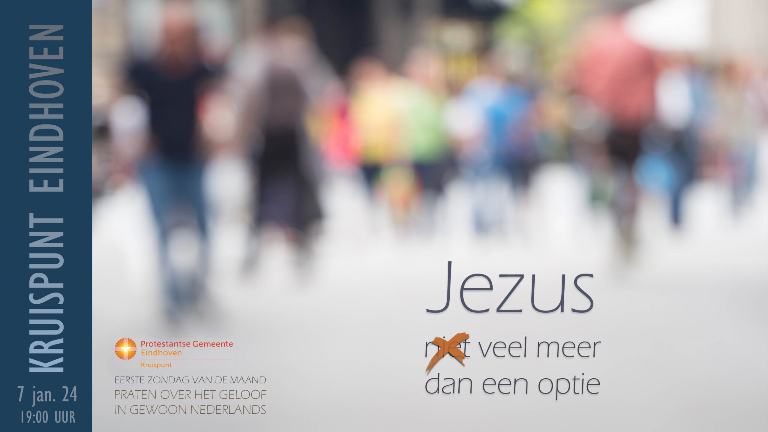 Praten over het geloof. Jezus is veel meer dan een optie.