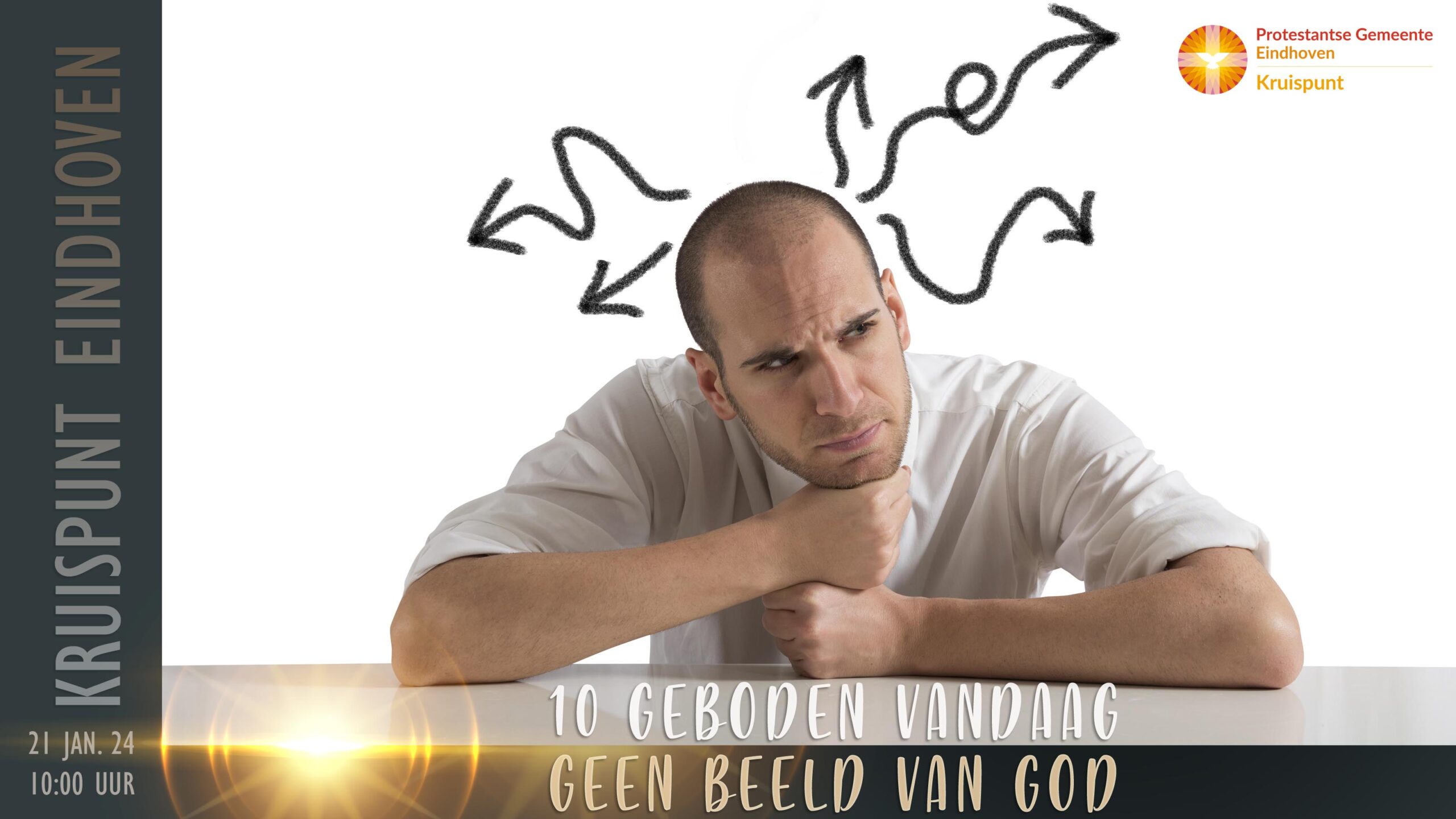Kerkdienst over de 10 Geboden vandaag - Geen beeld van God maken.