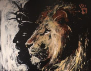 leeuw en Jezus